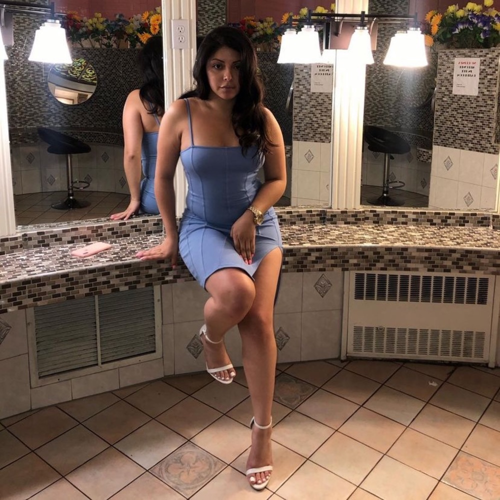 Blue Body-Con Dress